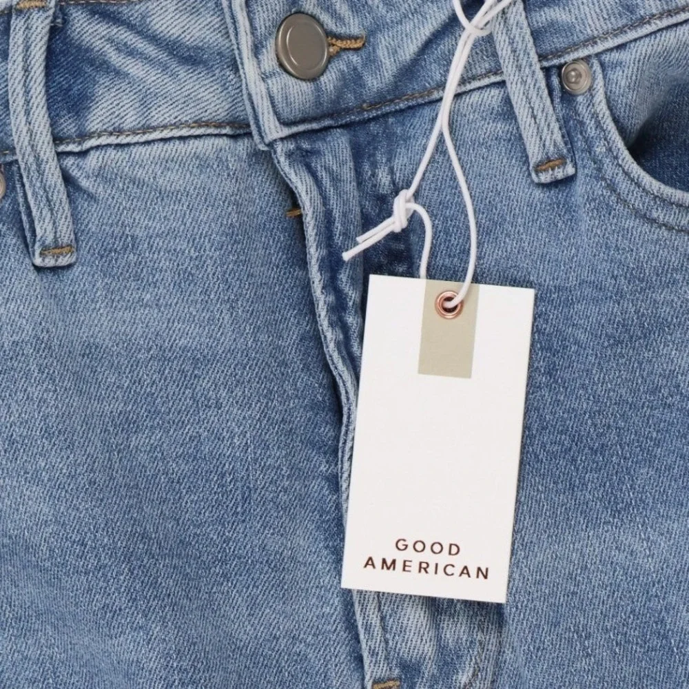 Good American Good Standard Kick Flare Jeans Blue Light Wash 10 NWT MSRP 145 - Picture 8 of 9